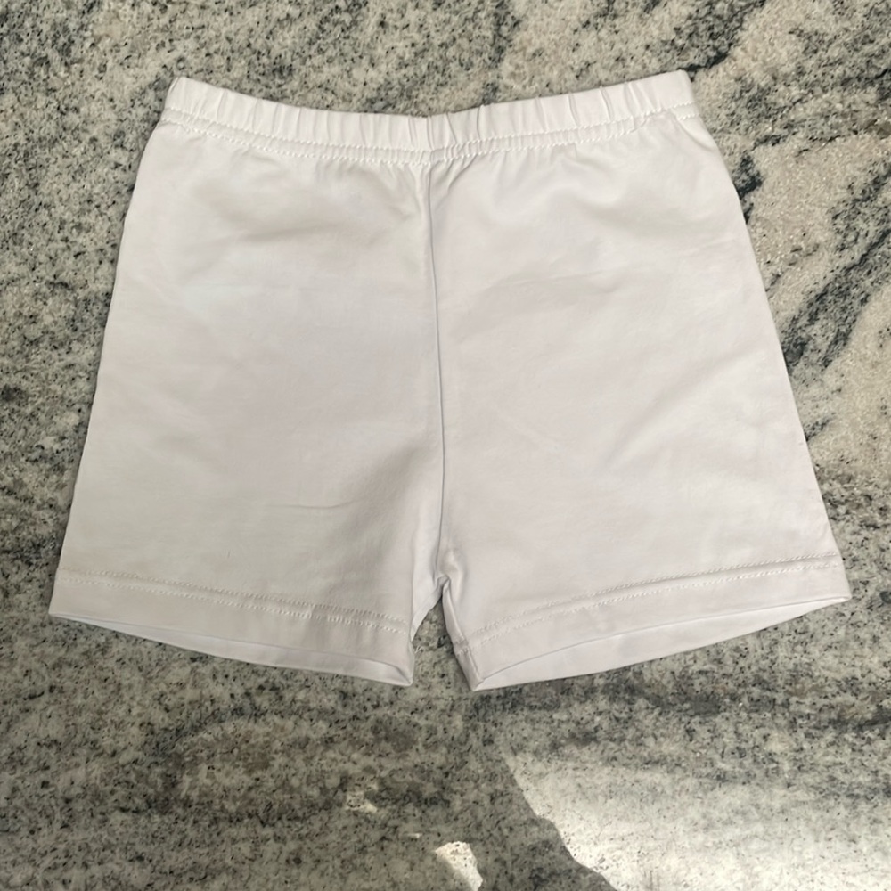 White Biker Shorts l 5-6Y